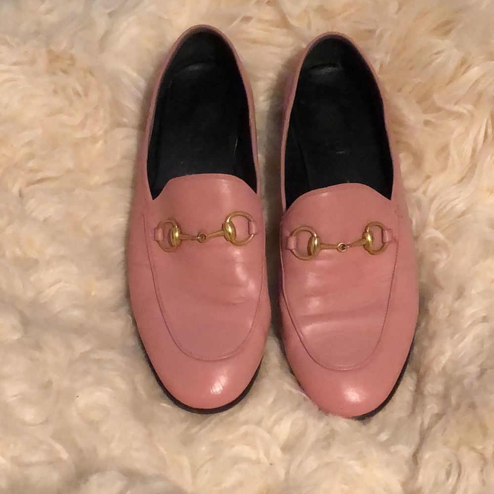 GUCCI Britton collapsible-heel leather loafer size 35 1/2